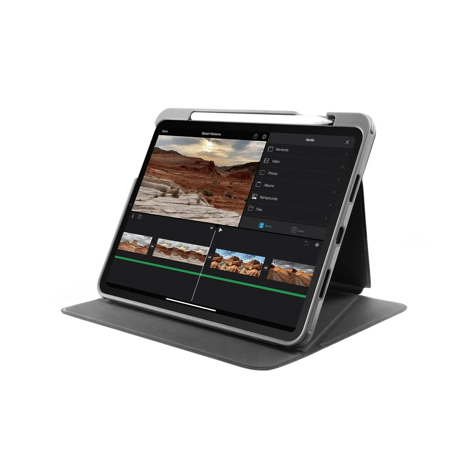 Inspire-B02 iPad Tri-Mode Case for 11-inch iPad Pro & Air [up to 5th Gen Air / 4th Gen Pro]