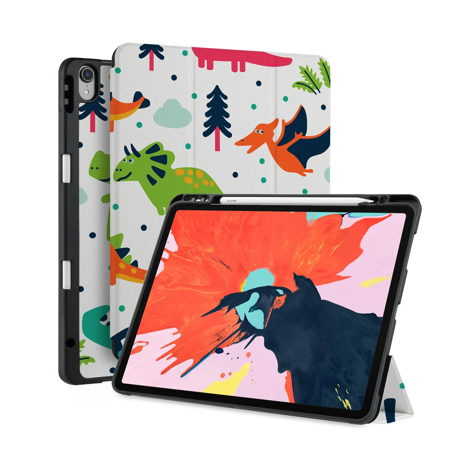 iPad Trifold Case - Dinosaur