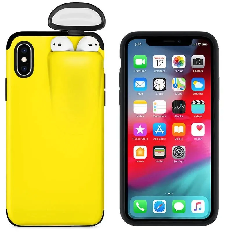 Iphone Case With Airpods Holder