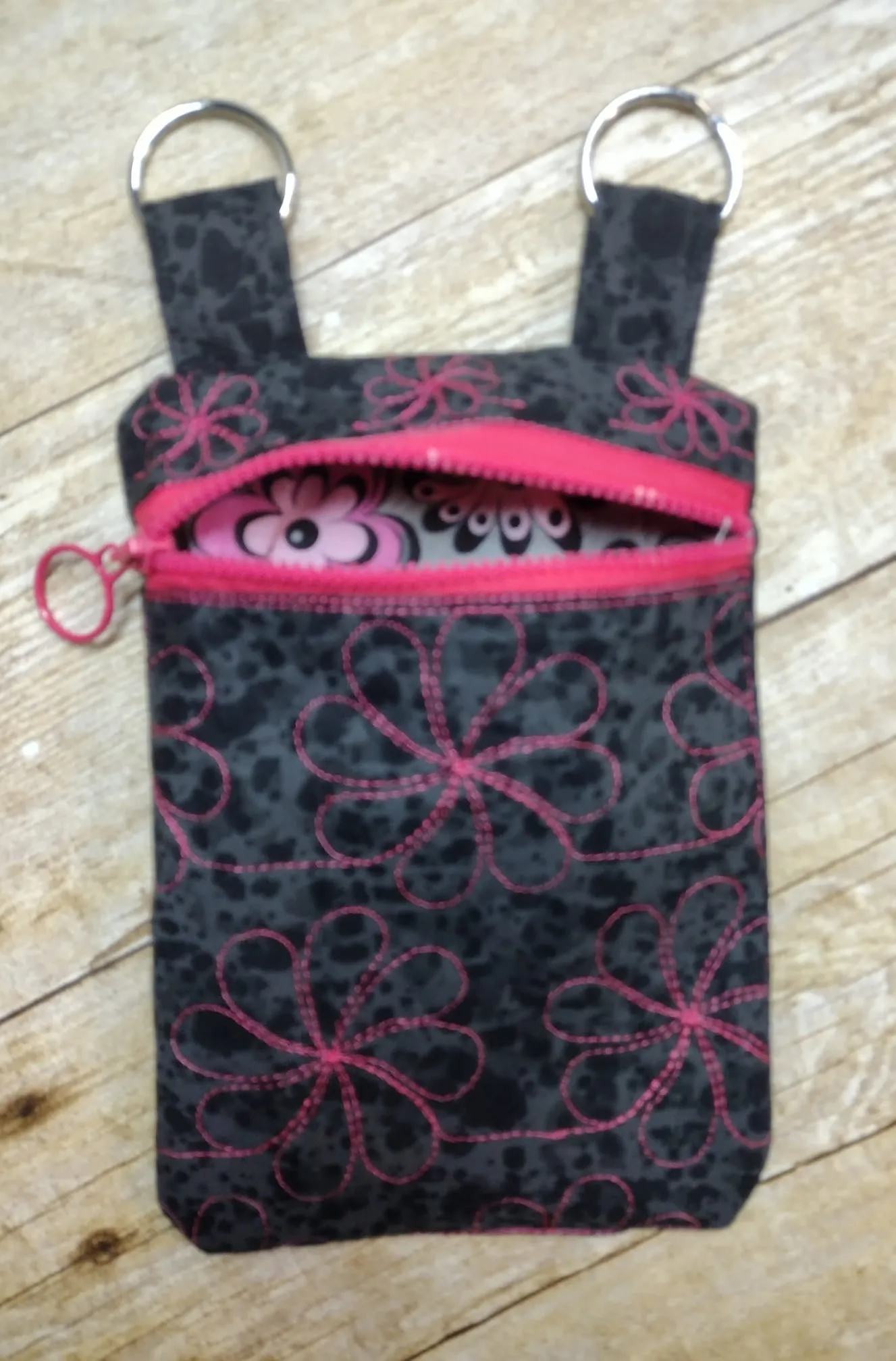 ITH Daisy Swirl Zipper Bag Purse