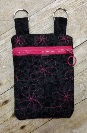 ITH Daisy Swirl Zipper Bag Purse