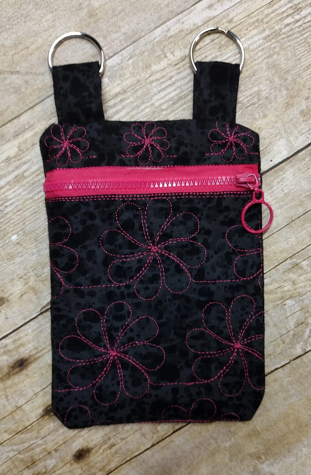 ITH Daisy Swirl Zipper Bag Purse
