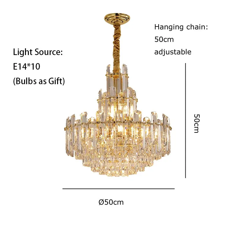 Jomnore Maison Artistic LED Luxury Crystal Chandelier