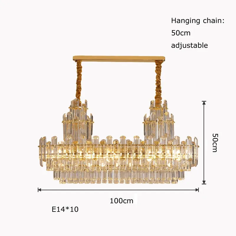 Jomnore Maison Artistic LED Luxury Crystal Chandelier