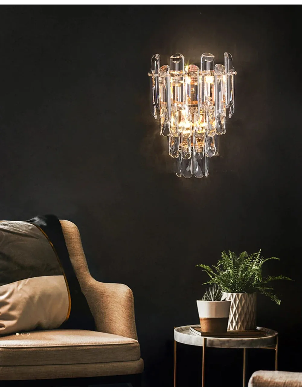 Jomnore Maison Artistic LED Luxury Crystal Chandelier