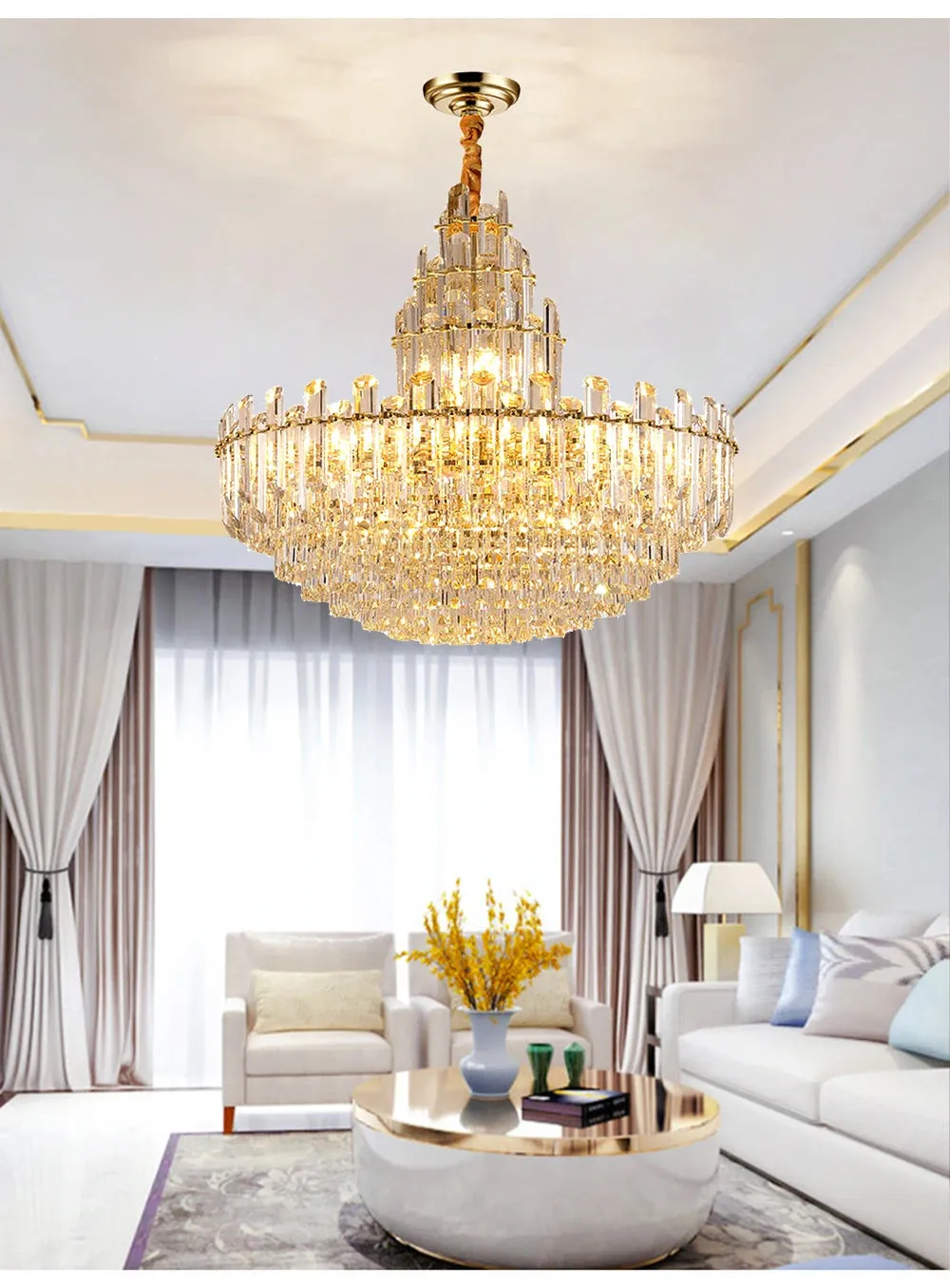 Jomnore Maison Artistic LED Luxury Crystal Chandelier