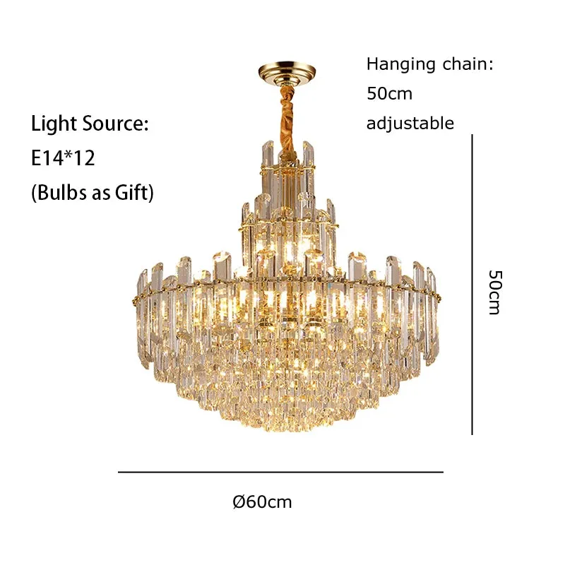 Jomnore Maison Artistic LED Luxury Crystal Chandelier
