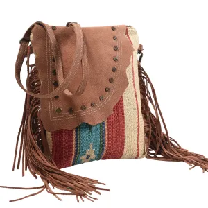 KB398 - KB398 -MESSENGER Leather and Upcycled Canvas Ladies Bag Standard KB398 - KB398