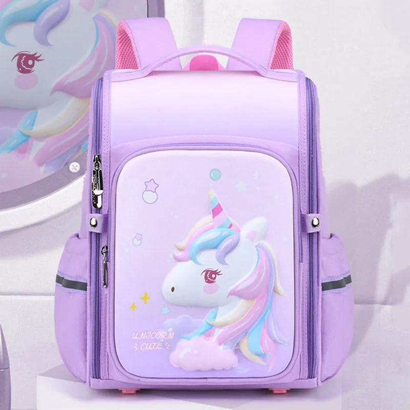 Kids Backpack Boy Girl Kindergarten Elementary Preschool Backpack with Chest Strap