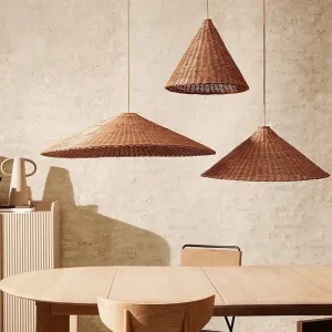 Kumi Japanese Retro Rattan Pendant Light - Artistic Design for Bedrooms, Tea Houses, and Kitchens