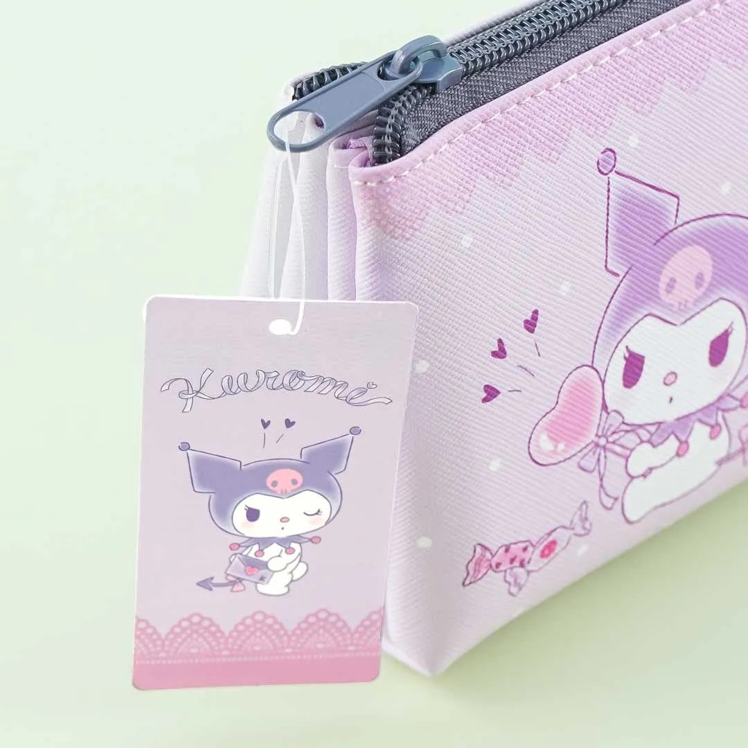 Kuromi Heart Sweets 3-Pocket Pencil Case