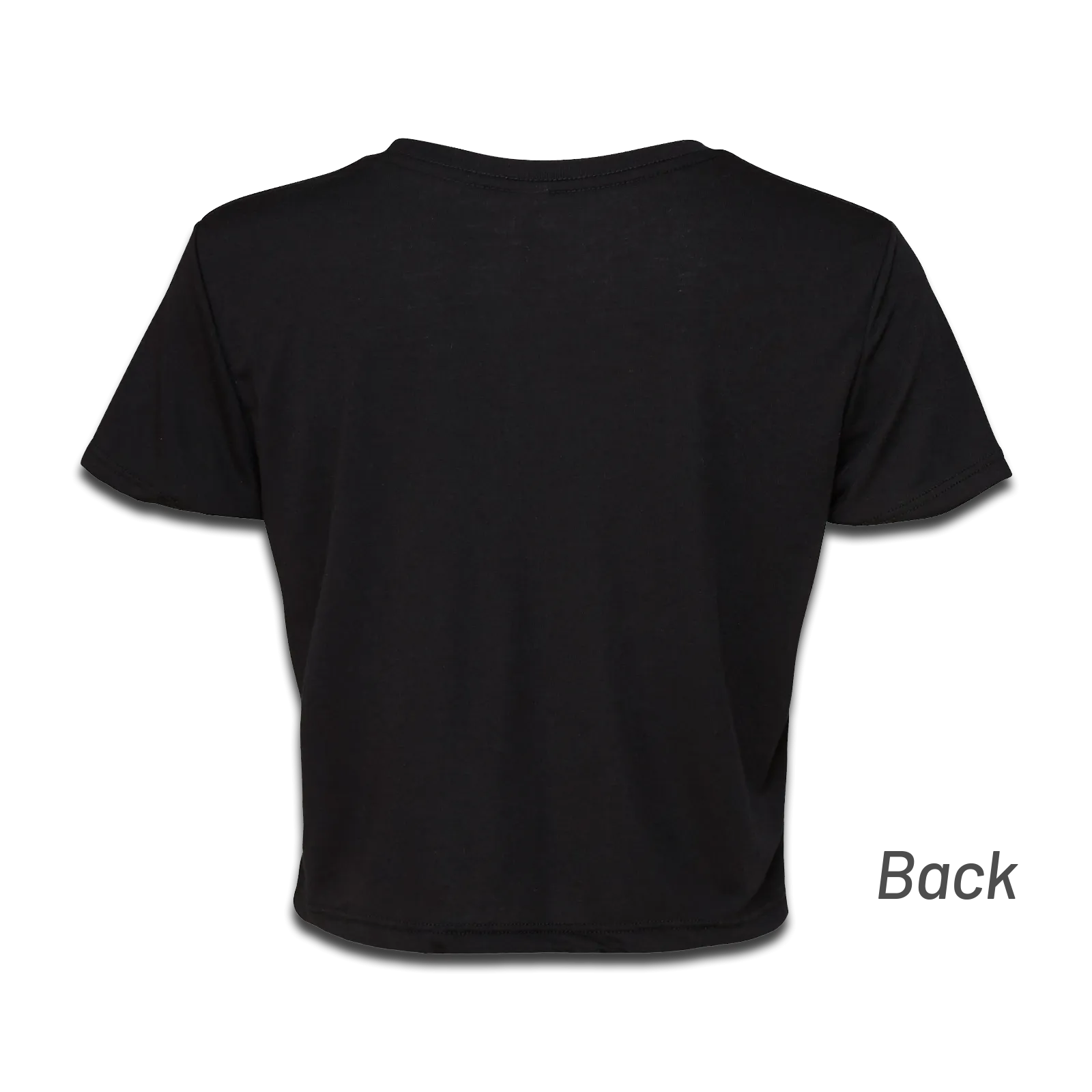 Ladies Cropped Skull Logo Tee