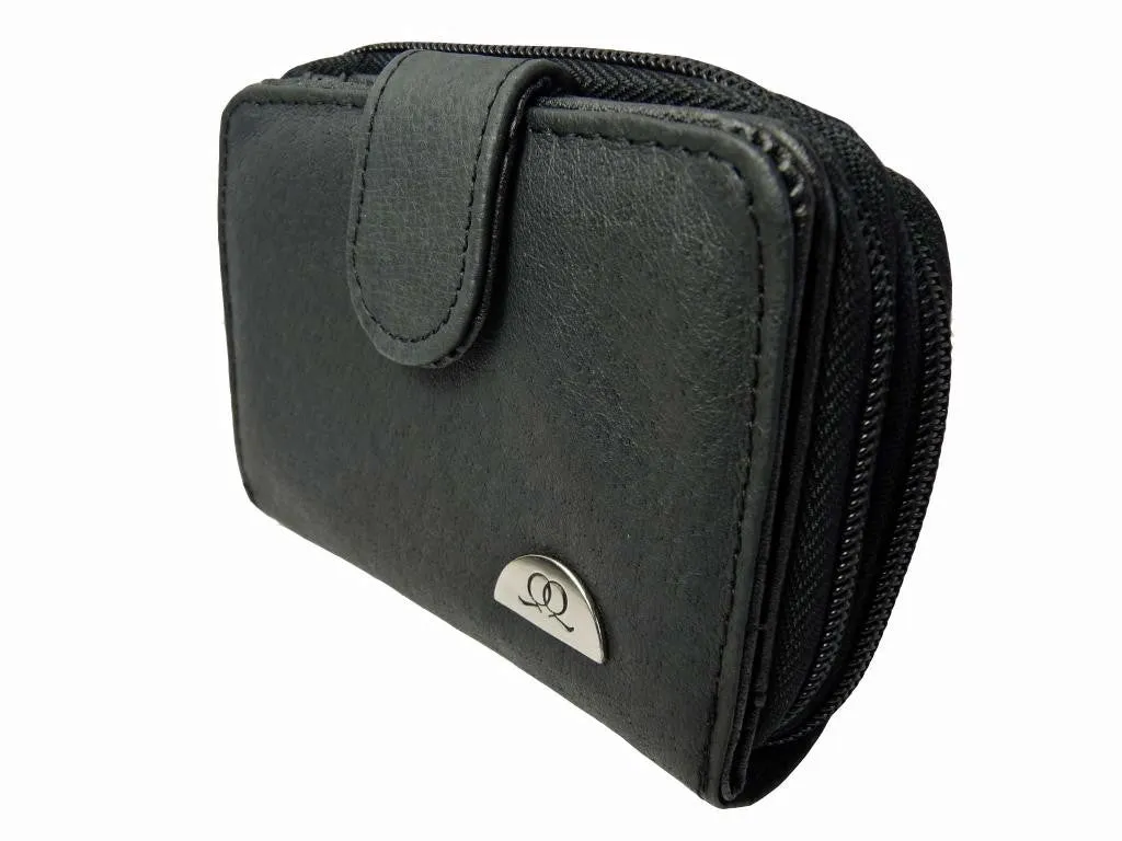 Ladies Leather Purse Notes Coins 6 Cards QL330