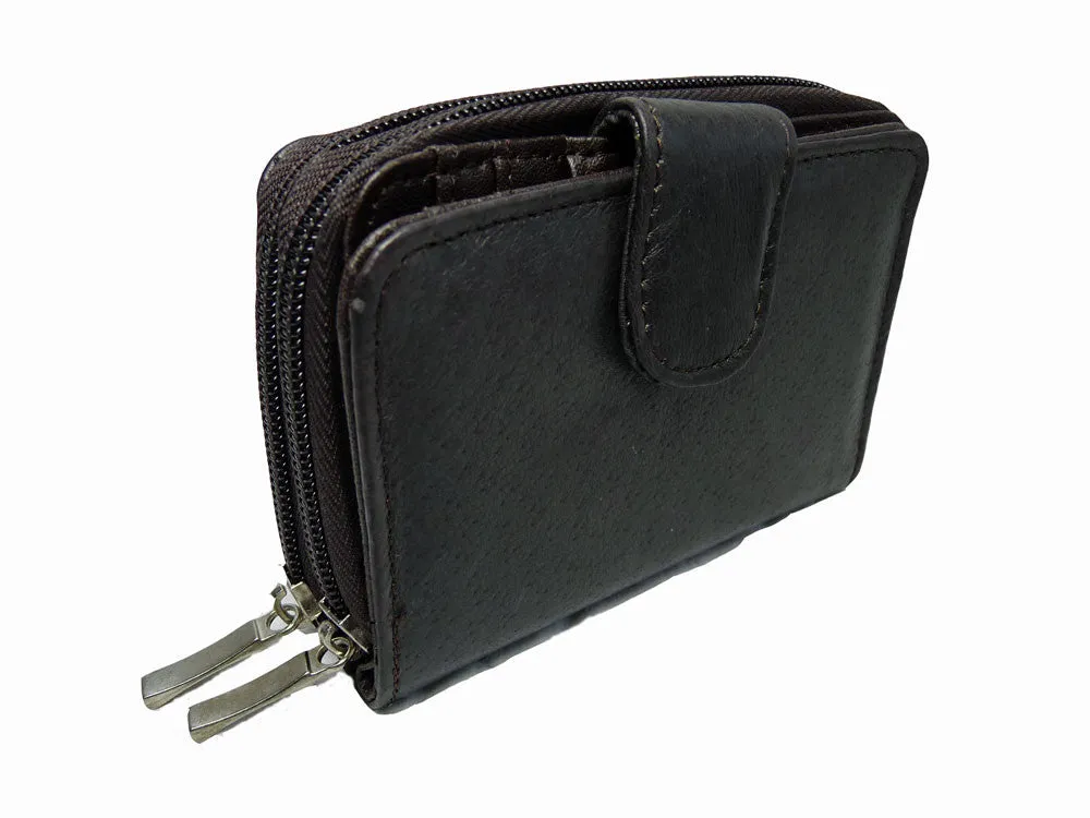 Ladies Leather Purse Notes Coins 6 Cards QL330