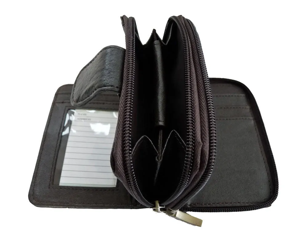 Ladies Leather Purse Notes Coins 6 Cards QL330