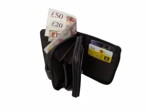 Ladies Leather Purse Notes Coins 6 Cards QL330
