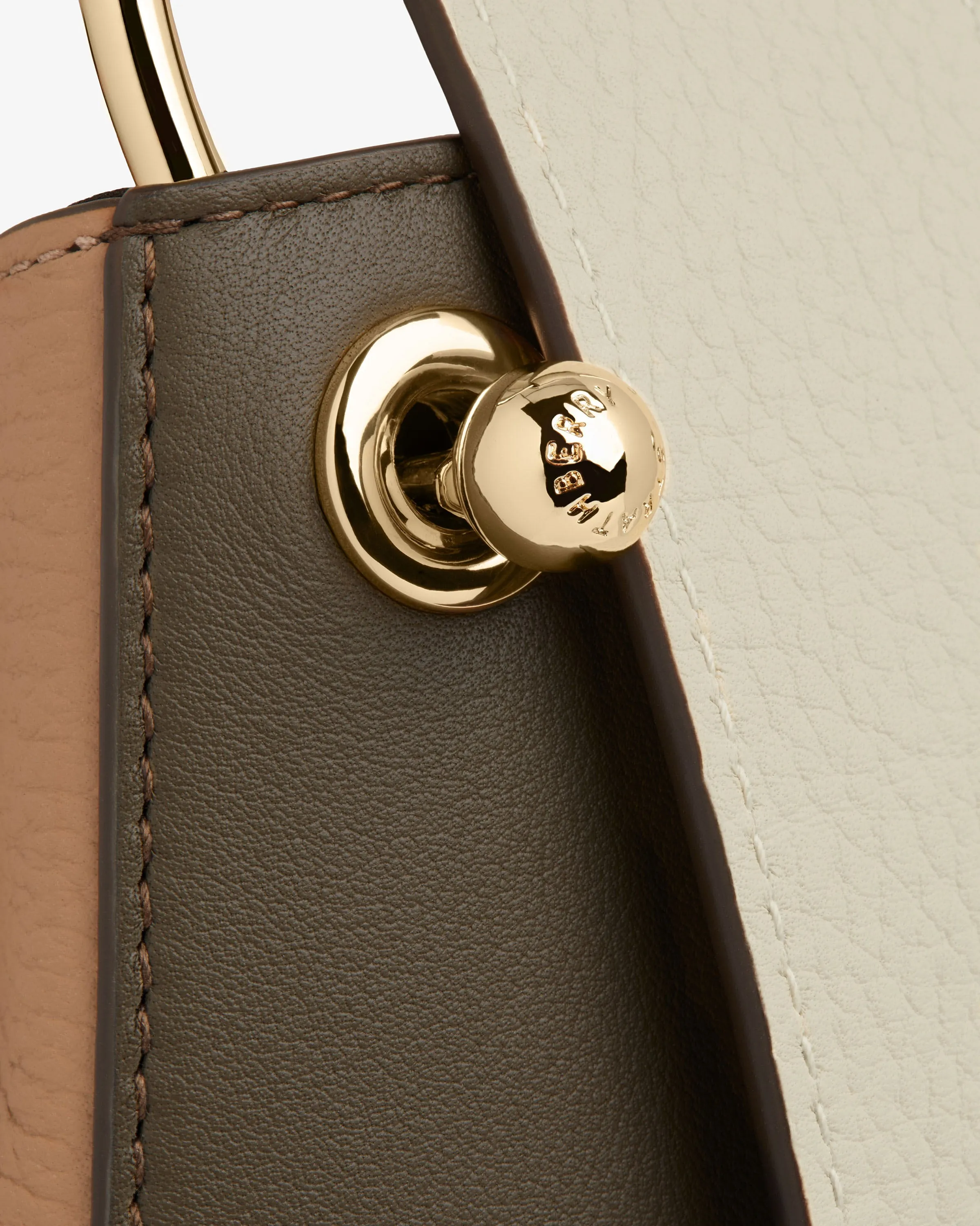 Lana Midi Bucket Bag - Khaki/Caramel/Diamond