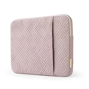 Laptop Sleeve,BAGSMART Laptop Cover Compatible with 13-13.3 inch Notebook,MacBook Air,MacBook Pro 14 Inch,Computer,Water Repellent Protective Case with Pocket,Pink