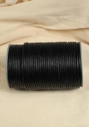 Leather Cord Creativa (2mm), 1m Black