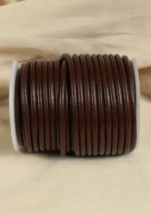 Leather Cord Creativa (6mm), 2,5 m Brown