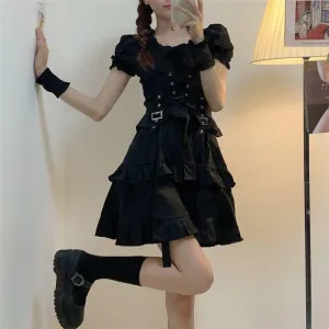 Little Knight   Dress Dark Academia Kawaii Academia Y2K Cottagecore Coquette Fairycore Dollette Princesscore