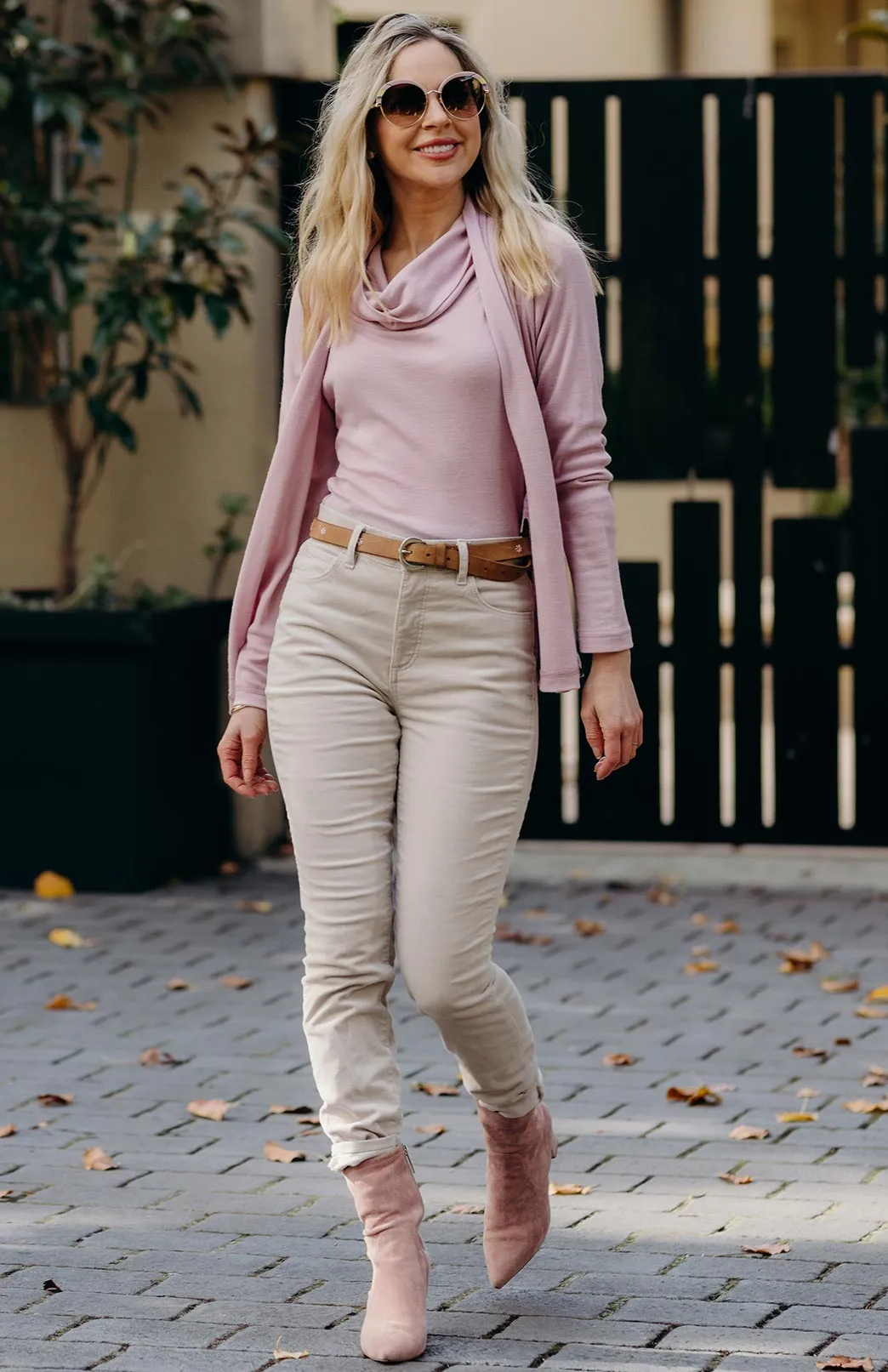 Long Sleeve Cowl Neck Top
