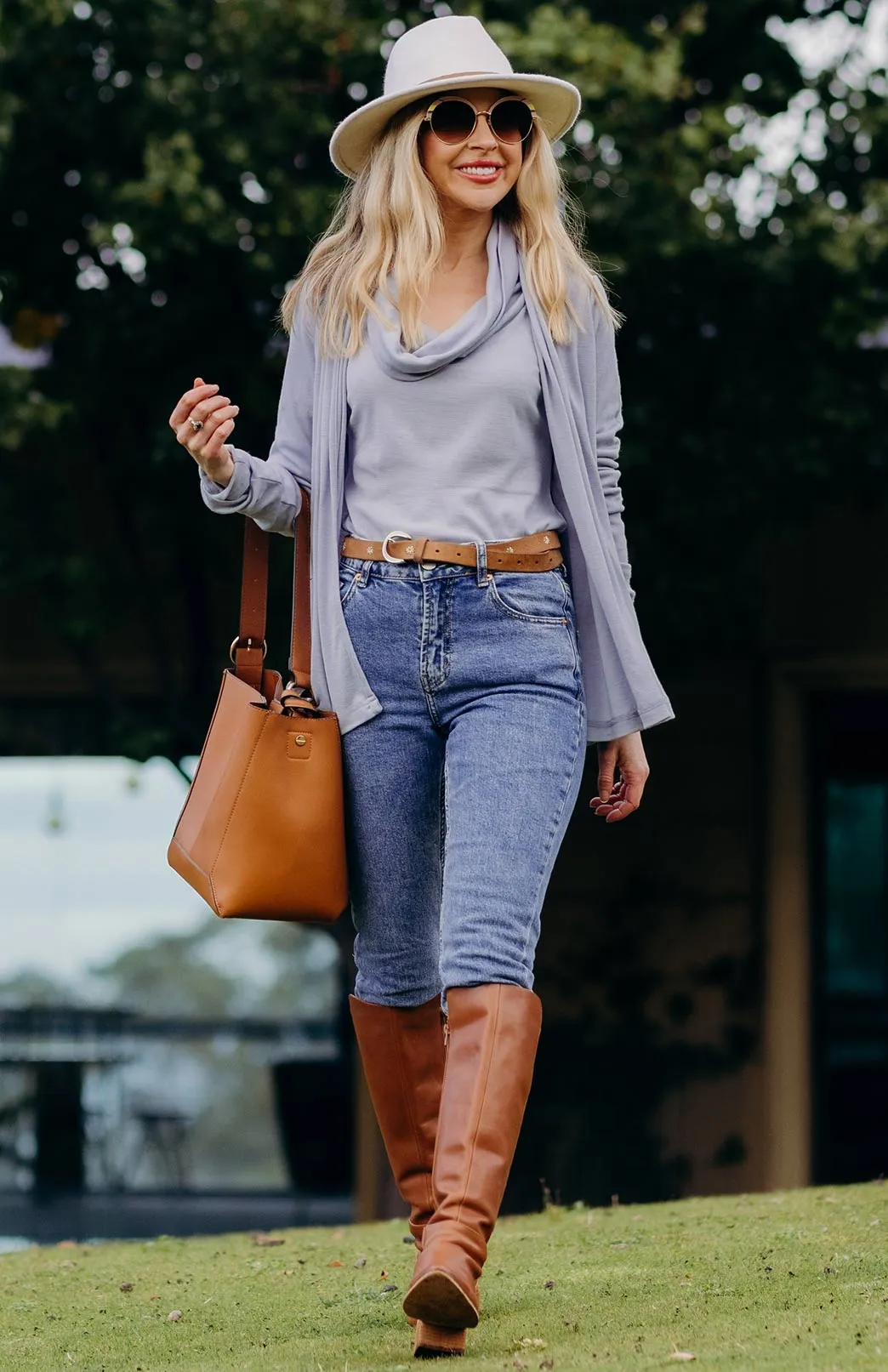 Long Sleeve Cowl Neck Top