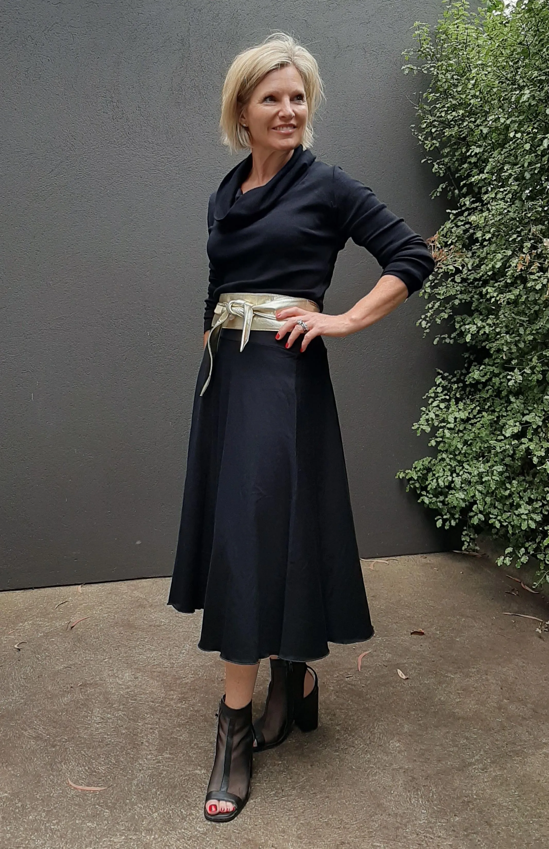 Long Sleeve Cowl Neck Top