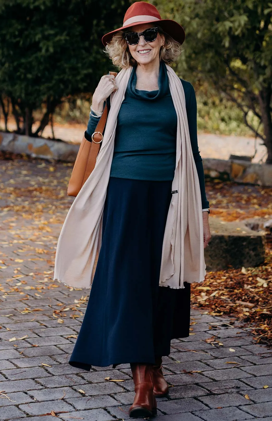 Long Sleeve Cowl Neck Top