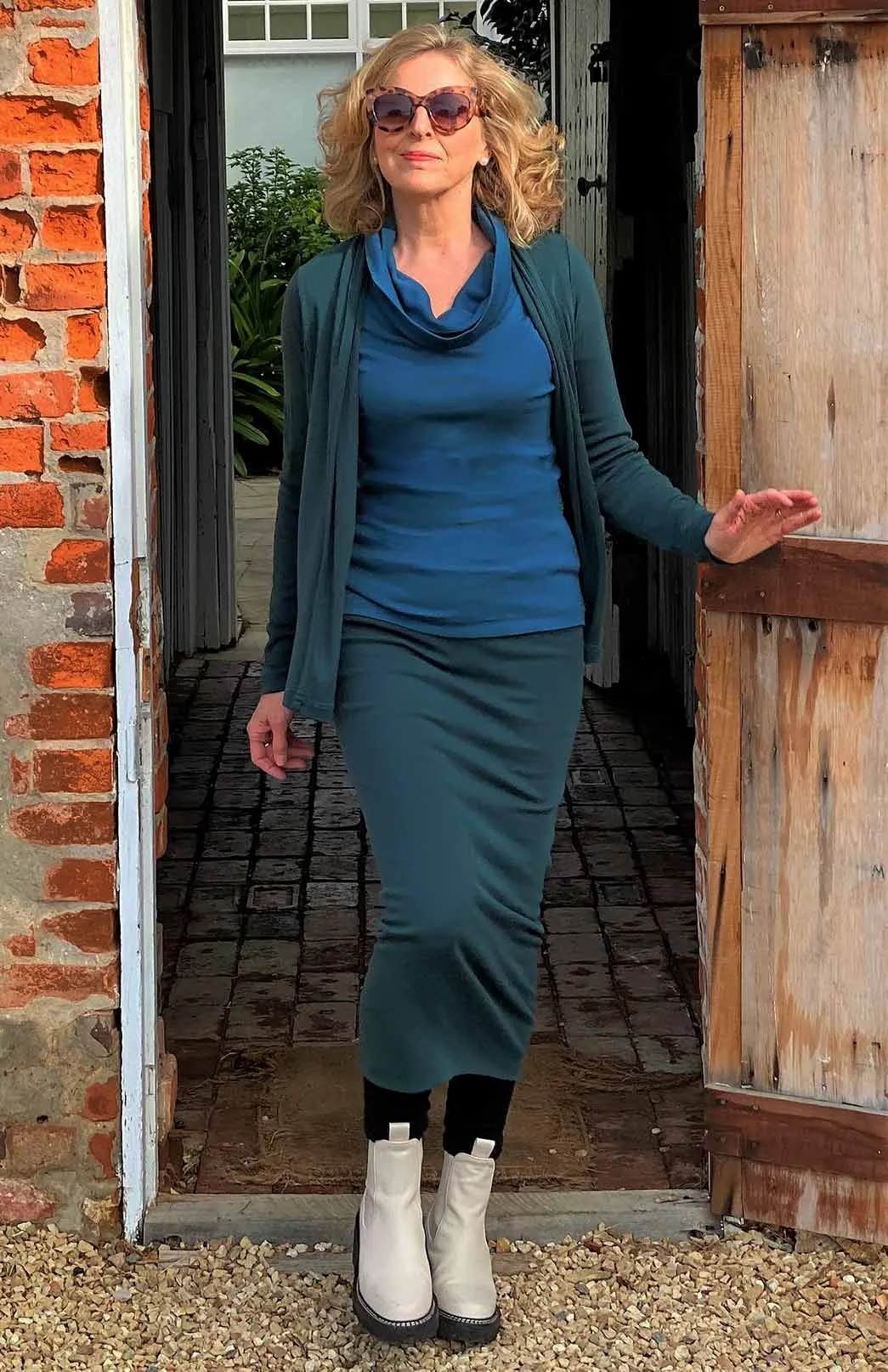 Long Sleeve Cowl Neck Top