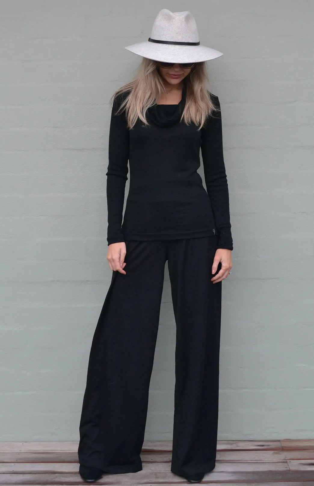 Long Sleeve Cowl Neck Top