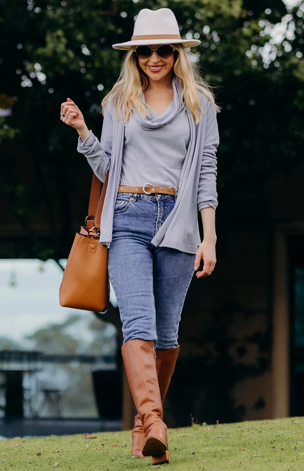 Long Sleeve Cowl Neck Top
