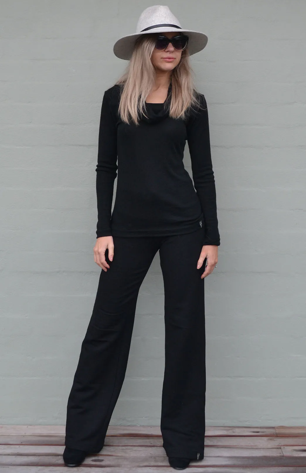 Long Sleeve Cowl Neck Top