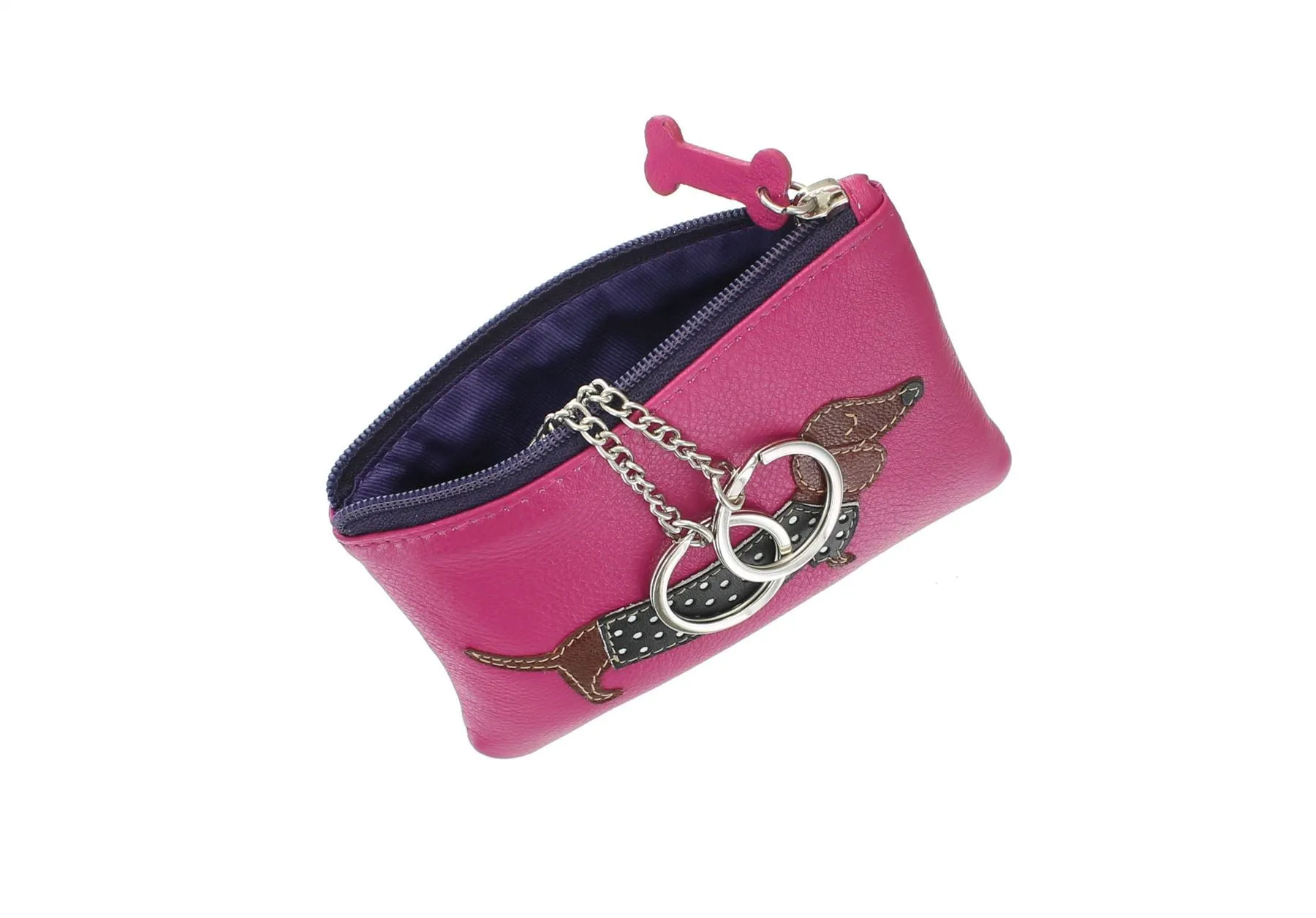 Mala Leather BEST FRIENDS Collection Sausage Dog Leather Coin Purse 4133_65