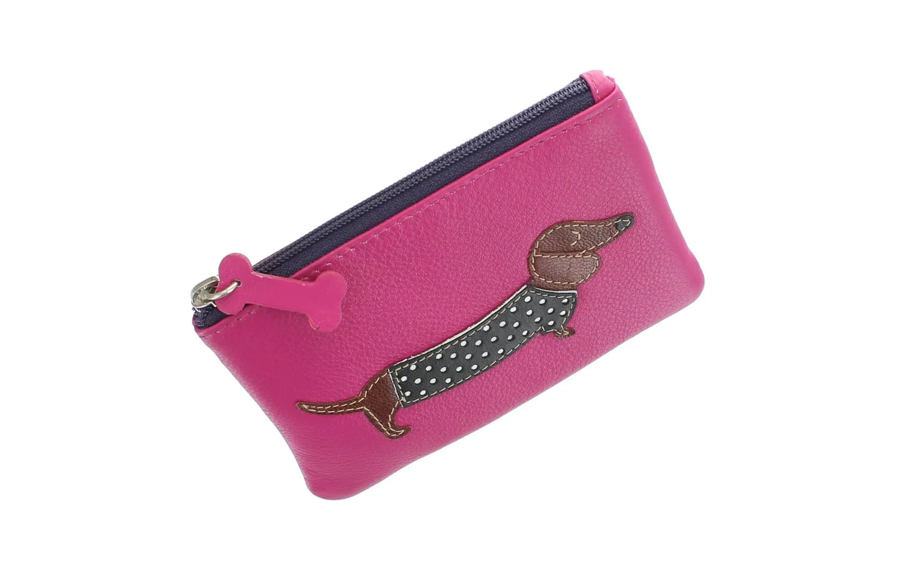 Mala Leather BEST FRIENDS Collection Sausage Dog Leather Coin Purse 4133_65