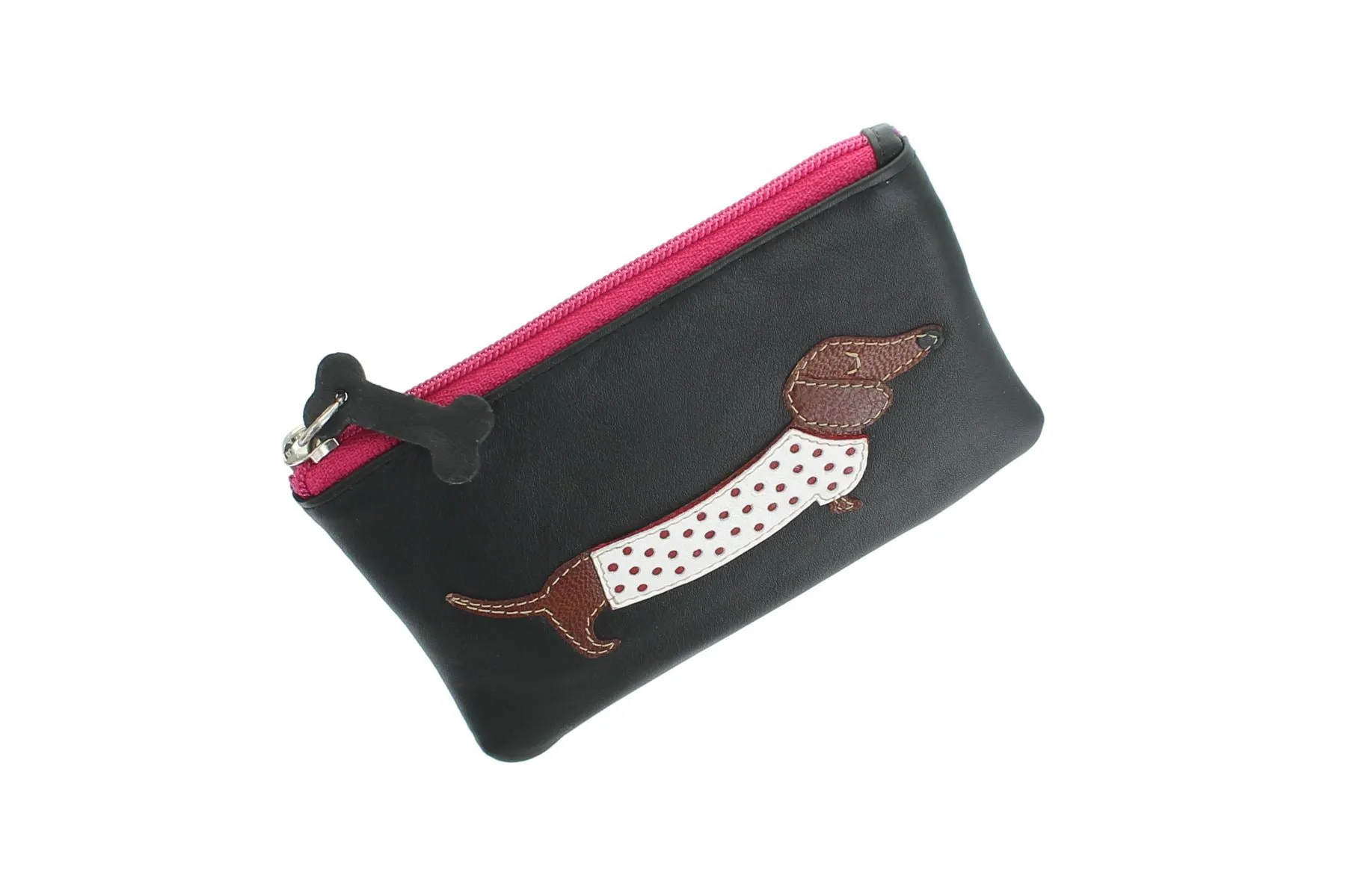 Mala Leather BEST FRIENDS Collection Sausage Dog Leather Coin Purse 4133_65
