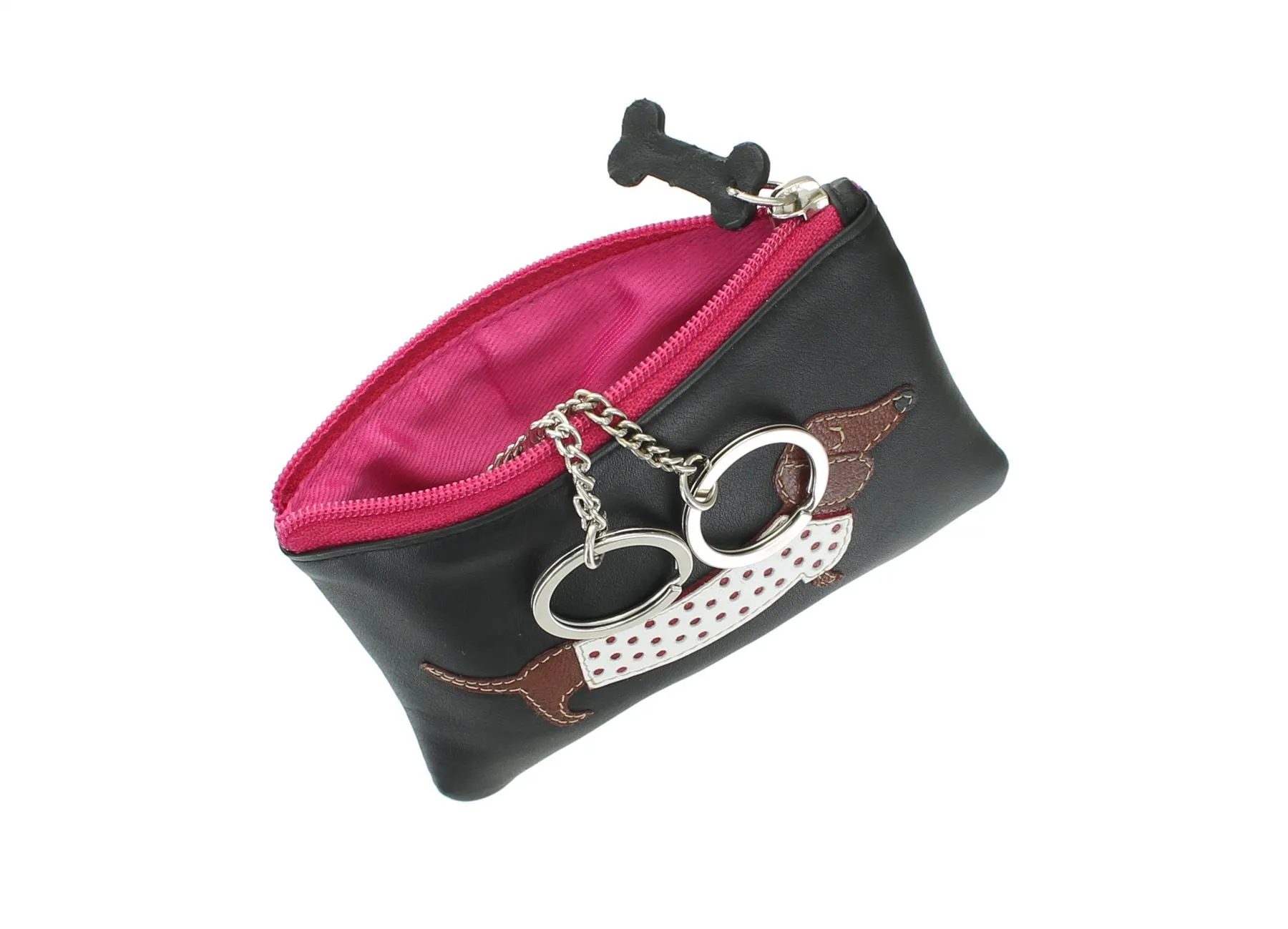 Mala Leather BEST FRIENDS Collection Sausage Dog Leather Coin Purse 4133_65