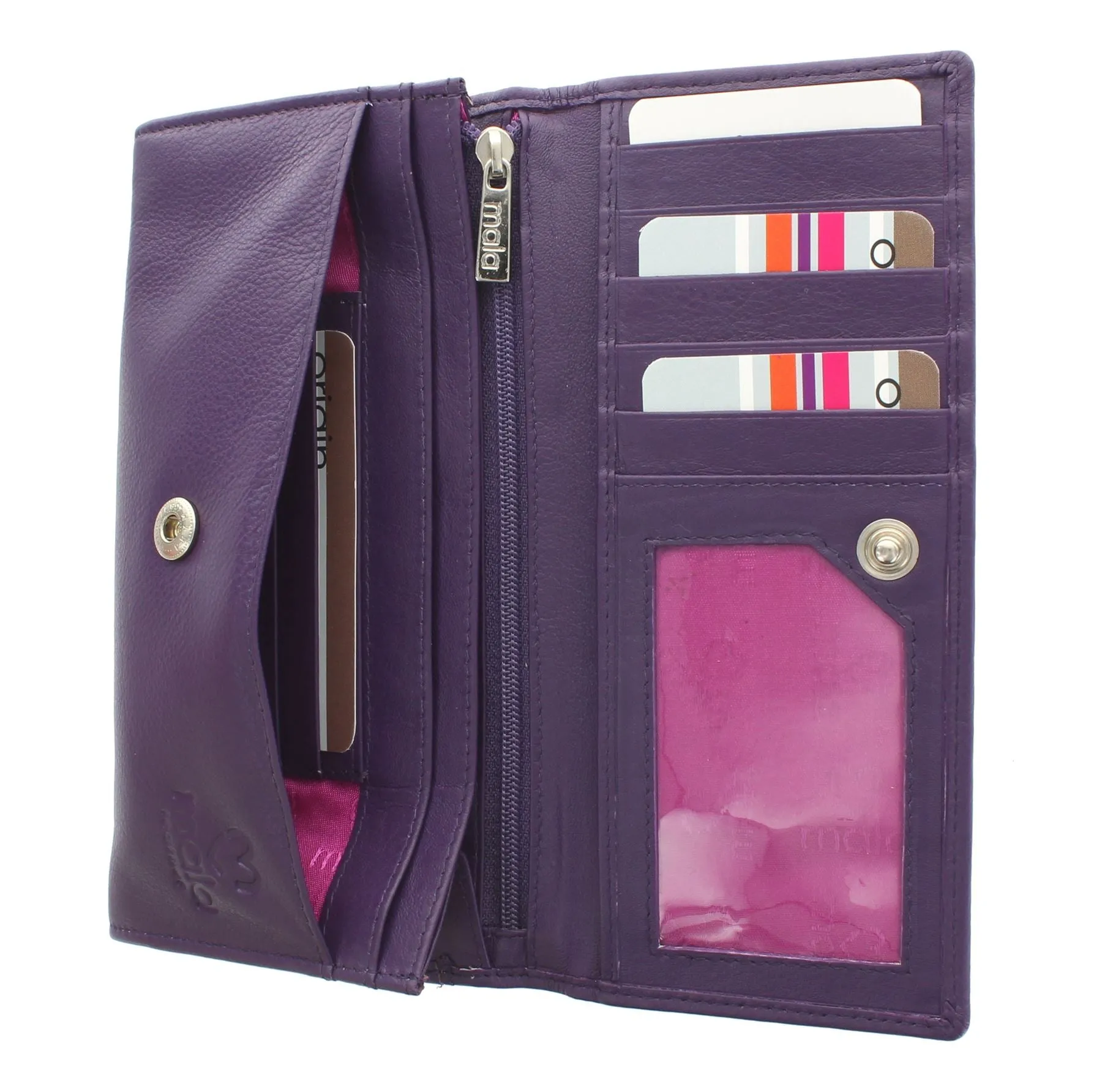 Mala Leather ORIGIN Collection Leather Purse with RFID Protection 3272_5