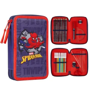 Marvel Spiderman Large Filled Pencil Case with Spiderman Stationary Supplies for Boys