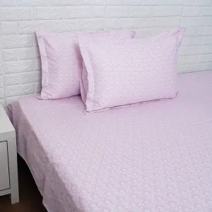 Mauve Shade Artistic Beauty Printed Bedsheet