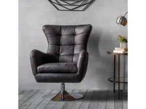 Mayfield Bassano Swivel Chair Antique Ebony
