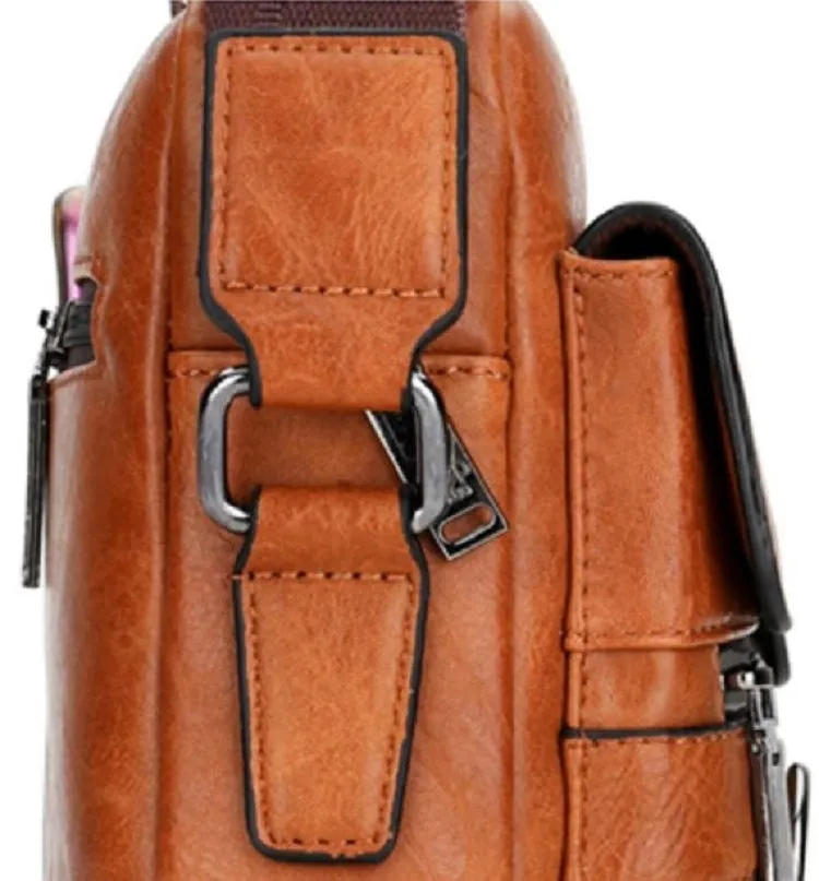 Men's Casual Leather Large Capacity Shoulder Bag