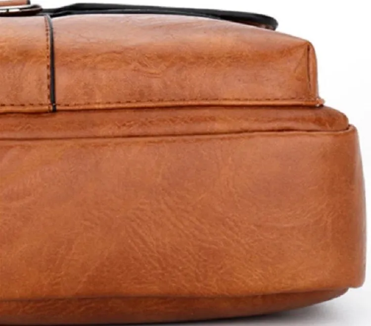 Men's Casual Leather Large Capacity Shoulder Bag