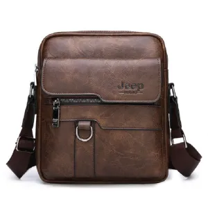 Men's Casual Leather Large Capacity Shoulder Bag