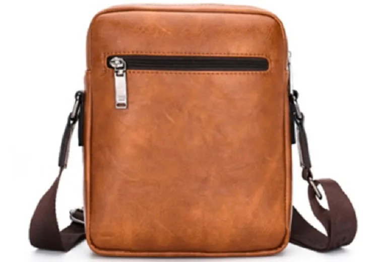 Men's Casual Leather Large Capacity Shoulder Bag