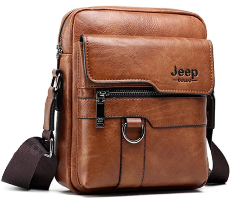 Men's Casual Leather Large Capacity Shoulder Bag
