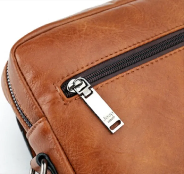 Men's Casual Leather Large Capacity Shoulder Bag