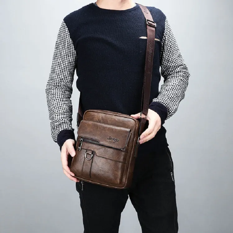 Men's Casual Leather Large Capacity Shoulder Bag