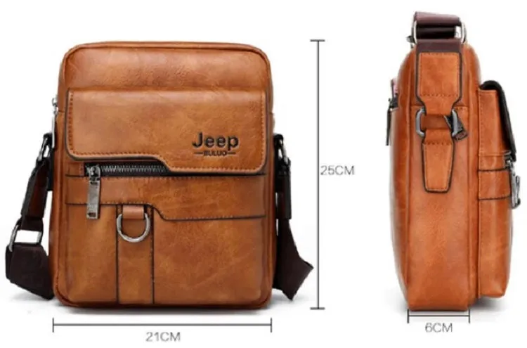 Men's Casual Leather Large Capacity Shoulder Bag