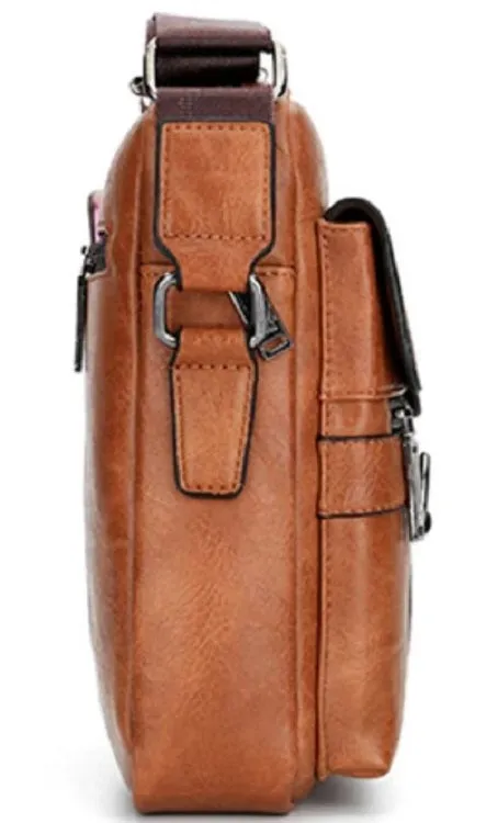 Men's Casual Leather Large Capacity Shoulder Bag